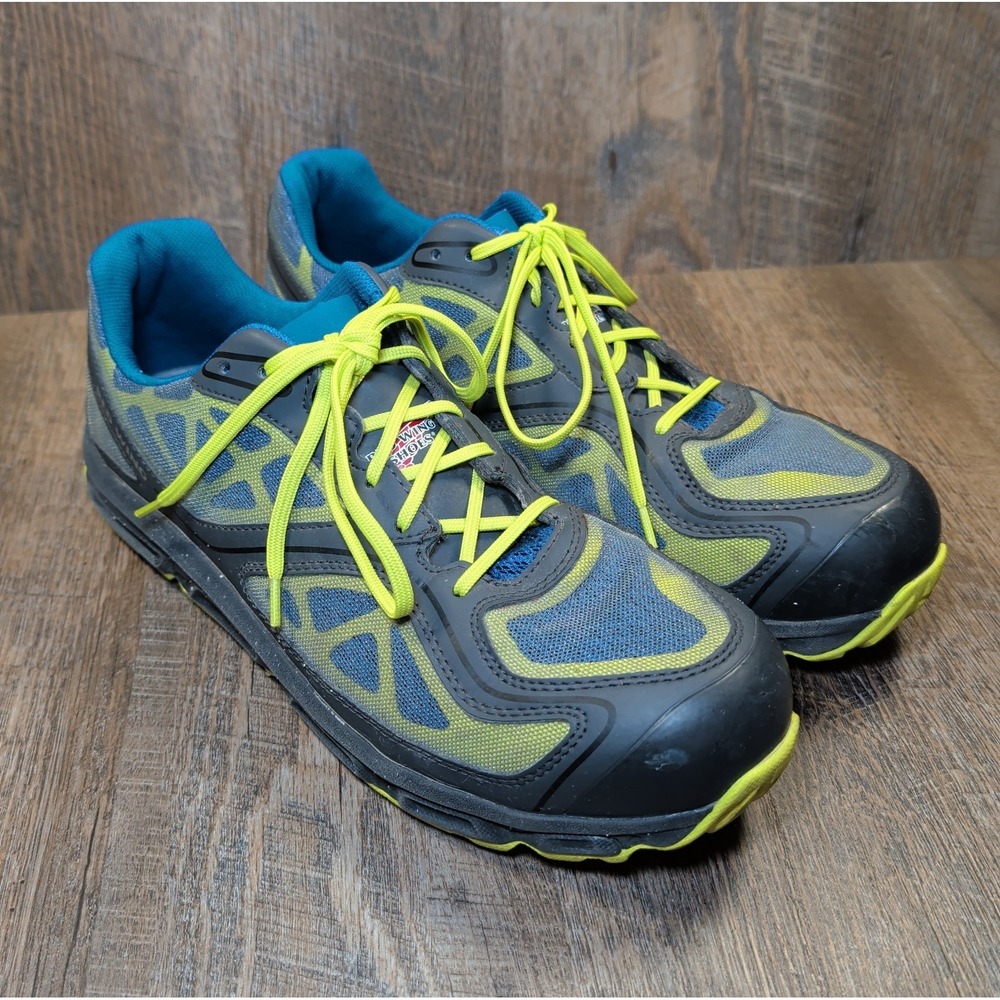 Red Wing Shoes 6334 Safety Toe Work Sneakers Blue Gray Yellow Mens Size 13